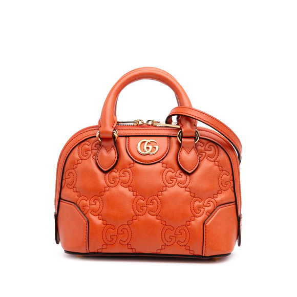 Pre-Loved Gucci Mini GG Matelasse Calfskin Top Handle Bag - Picture 1 of 12